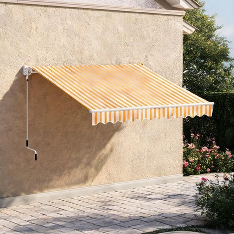 Store banne naranja en poliéster Aluminio 295 x 245 x 151,5 cm (1/5)