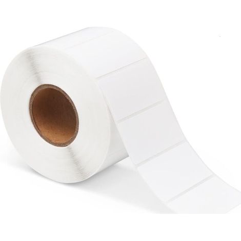 Etiquettes Adhésives, 1 Rouleaux 800 Étiquettes Blanches Unies Autocollantes, 6040mm Étiquettes Auto Adhésives pour Imprimer Les Adresses de Courrier Mailing, Étiquette de Prix (1/5)