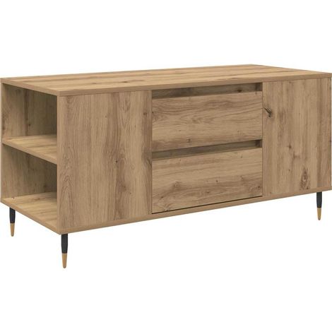 Maison Exclusive - Tavolino da salotto Rovere artigianale 102 x 44,5 x 50 cm