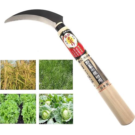 Sickle Saw Teeth Manual Steel SK-5 Inverted Blade Harvest Vegetable Garden Gardening Tool (1/4)