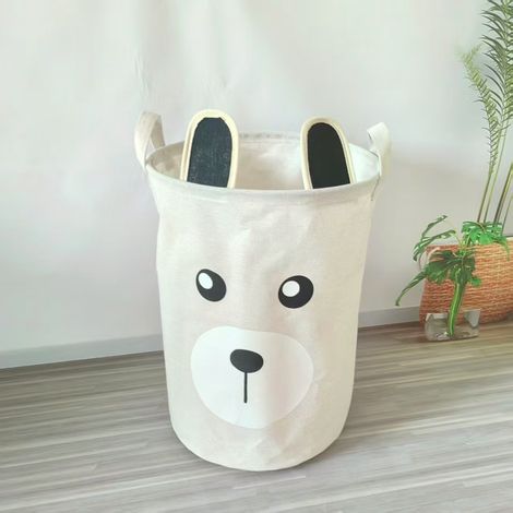 Panier à linge pour bébé, panier à linge pour enfants, joli contenant de rangement pour jouets, organiseur pour garçons et filles (1/4)