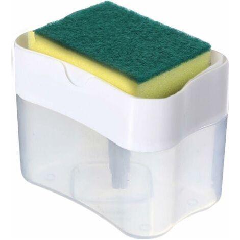 Spülmittelspender – 2-in-1 Spülmittelspender für die Küche – Spülmittelspender, Arbeitsplatten-Organizer für Küchenspüle (weiß) (1/5)