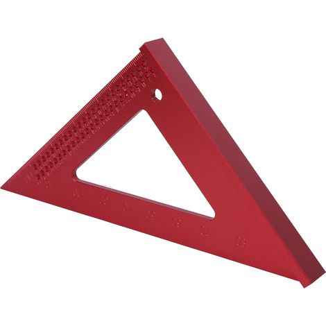 Calibre de traçage pour le travail du bois, règle triangulaire en aluminium à 45/90 degrés, outil de marquage pour menuisier