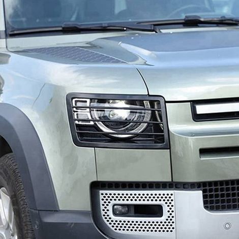 1 pair of headlight protectors and headlight grilles compatible with Land Rover Defender 20-23 (1/5)