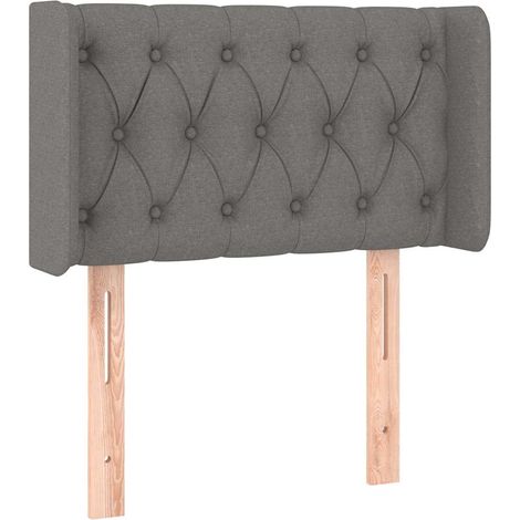Maison Exclusive - Kopfteil mit Ohren Dunkelgrau 83x16x78/88 cm S (1/5)