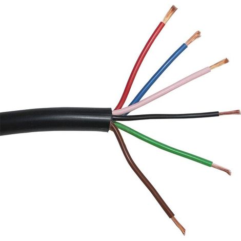 Cavo elettrico multipolare FLRYY 6x1 guaina esterna nera