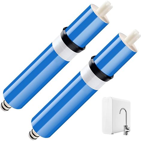 Umkehrosmosemembran (50 GPD) für die Hauswasserfiltration, RO-Kartusche kompatibel mit Gehäuse 1812/2012, 98 % Rückhalterate, NSF 58-zertifizierte, trockene TFC-Membran für Untertisch-Filtersysteme (1/5)