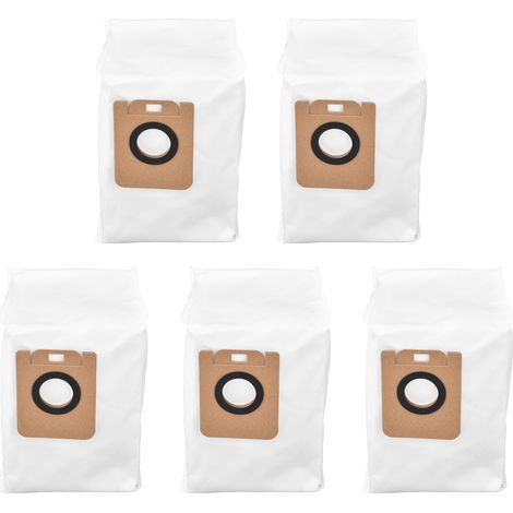 5pcs Sac à aspirateur Sac à poussière Sac à poussière de balayage Robot pour Dreame Bot Z10 Pro L10 Plus