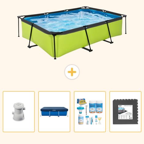 Exit-toys Piscine Exit Rectangulaire - 300x200x65 cm - 5-pièces SCB61 (1/5)
