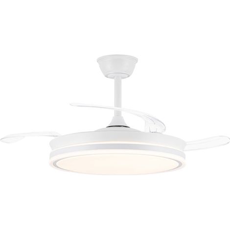 Evo White 72W 7920Lm CCT Dim Smart LED-Ventilator mit einziehbaren Flügeln (1/5)
