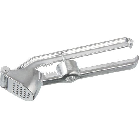 FACKELMANN Spremiaglio con snocciolatore per Ciliegie, Olive e schiaccianoci in Alluminio, 15,5 cm, 3 in 1, Argento, ca. 15,5cm