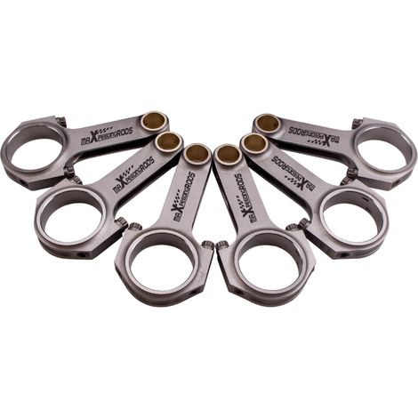 6x H-Schaft Pleuel Titanisiert für Porsche 911 Typ 930 / 964 3.2 3.3 ARP2000 TH-Schaft Pleuel für  Porsche 911 3.2 3.3 127mm Conrods Bielle ARP2000 TV BEST (1/5)