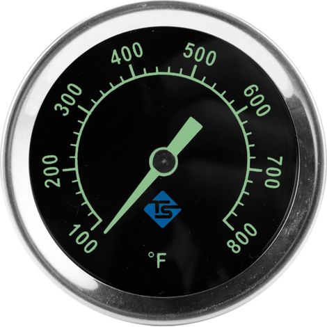Filiyano-Thermomètre de four bimétallique en acier inoxydable — thermomètre analogique pour gril et fumoir avec montage axial, manomètre mécanique (1/5)