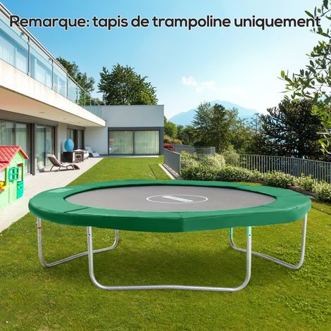 Coussin de sécurité de rechange pour trampoline Ø 305 cm, housse de ressort verte (1/5)