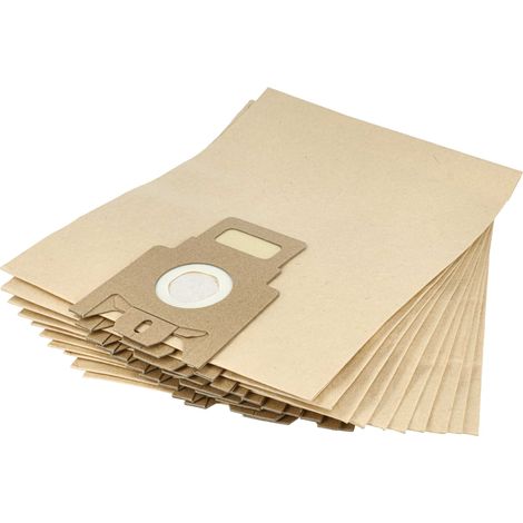 vhbw 10x Vacuum Cleaner Bag compatible with Miele Total Care 5000, Spezial Turbo, Standard Vacuum Cleaner, type H 27 cm x 21.5 cm, Sand-Coloured (1/4)
