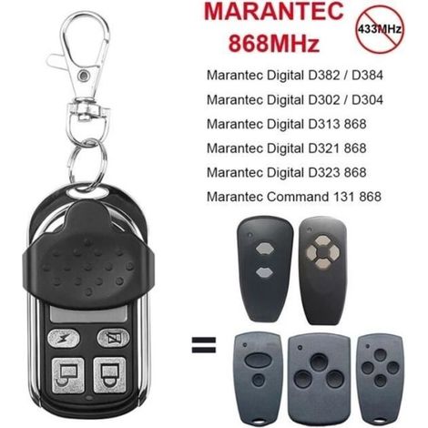 Télécommande Marantec Digital 868 MHz 433mhz pour porte de garage émetteur commande de garage (1/4)