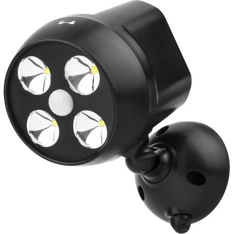 Éclairage de sécurité LED d'extérieur, détecteur de mouvement, applique murale d'extérieur résistante aux intempéries, 600 lumens (SKU produit : 96652562 SKU Offre : mkh25.7.15-1) (1/4)