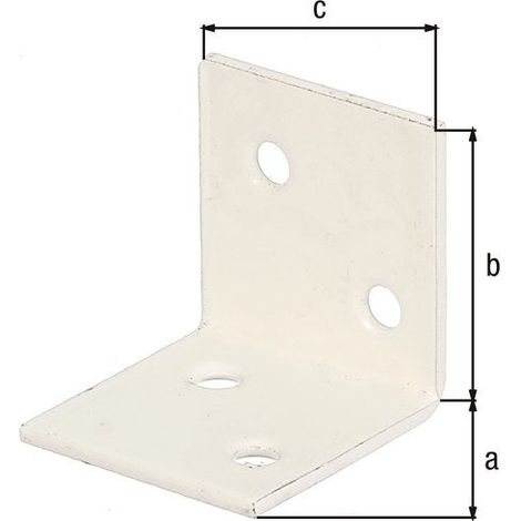 Escuadra En Acero Plastificado, L.3 X L.3 X H.3 Cm ALBERTS