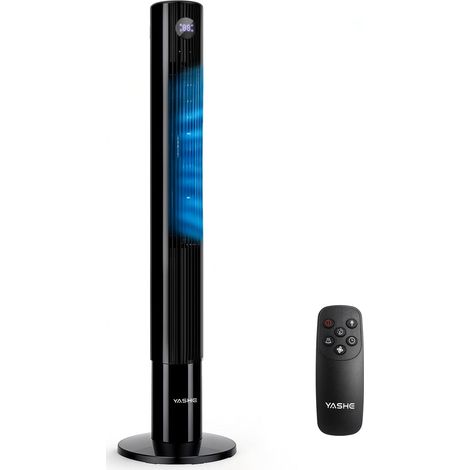 YASHE Ventilateur colonne NDTFT17RH, 110 cm, 50 W, télécommande