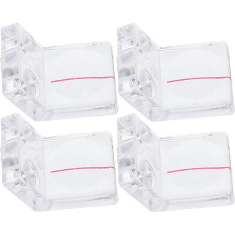 Lot de 4 loupes à double trou pour le travail du bois, loupes en plastique transparent pour scie circulaire, accessoire de précision pour projets de menuiserie. (1/5)