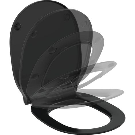 Ideal Standard E0368V3 Connect Air Sedile WC, Nero (1/5)