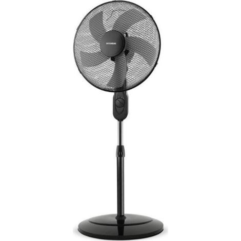Hyundai hyvpluxn4 negro ventilador de pié 5 aspas 40cm