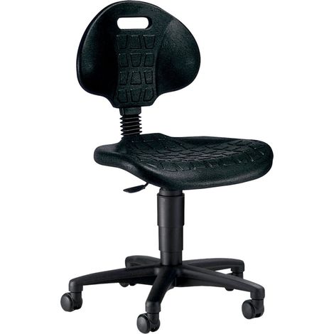 TOPSTAR Arbeitsstuhl TEC 20 Sitz PU-Schaum schwarz Sitzhöhe 420-550 mm mit Rollen (1/3)