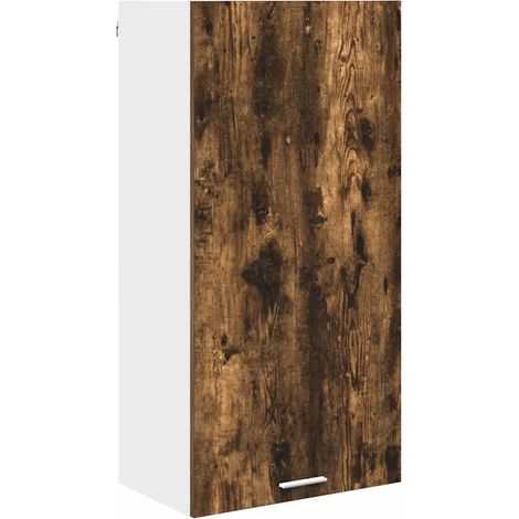 Armadio pensile moderno spazio di archiviazione 50 x 31 x 100 cm in legno ingegnerizzato rovere fumo 020053389