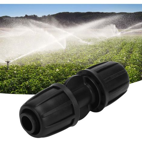 Lote de 10 accesorios derechos para tuyau d'arrosage gota a gota de 16 mm en PE, compatibles con los sistemas de riego de jardín. (1/5)