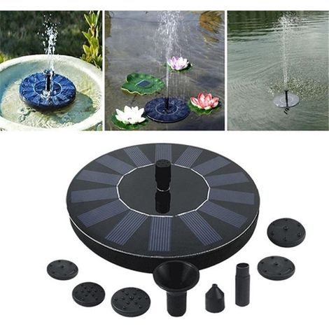 Pompe à fontaine solaire pour bassin flottant extérieur, jardin ou piscine