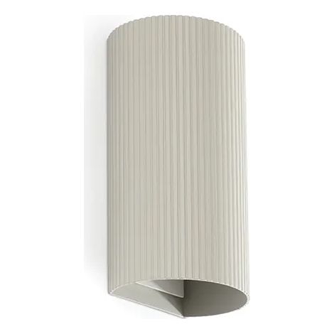 Applique murale ronde striée grise SOLE 40544