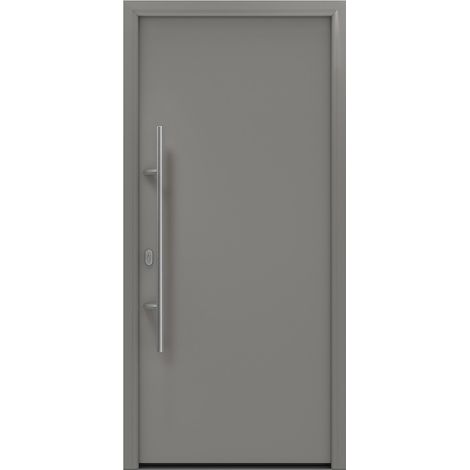 Hörmann Ecostar Haustür "ISOPRO IP 010", graualuminium matt (RAL 9007), 110 x 210 cm (B x H), DIN Links