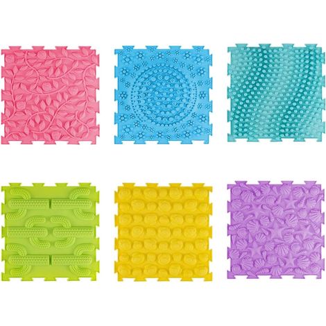 Dalles Sensorielles Au Sol Tapis De Marche Puzzle Texturés Antidérapants Tapis Puzzle Sol Dalles Sensorielles Pour Filles Salon Crèche Maternelle Chambre D'Dortoir (1/5)