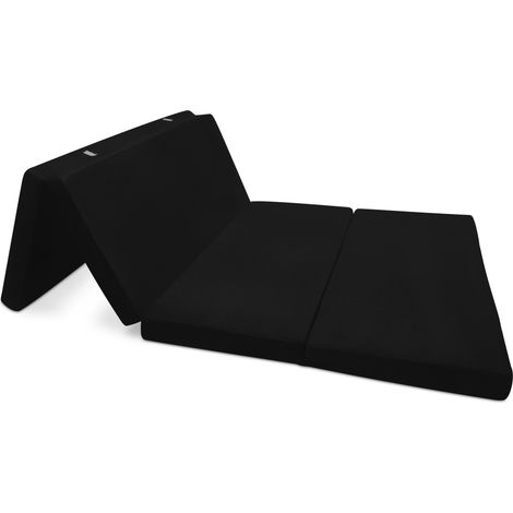 Beautissu – Matelas pliable Campix 120x195cm – 7cm épaisseur – Pour invités et camping – Bon échange d'air et humidité