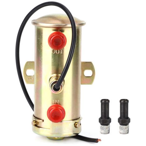 BUNTHAUS Cuivre de Pompe à Carburant, Pièce Accessoire de Modification de Pompe à Carburant électrique de Voiture Automatique Universelle en Cuivre 12V (1/5)