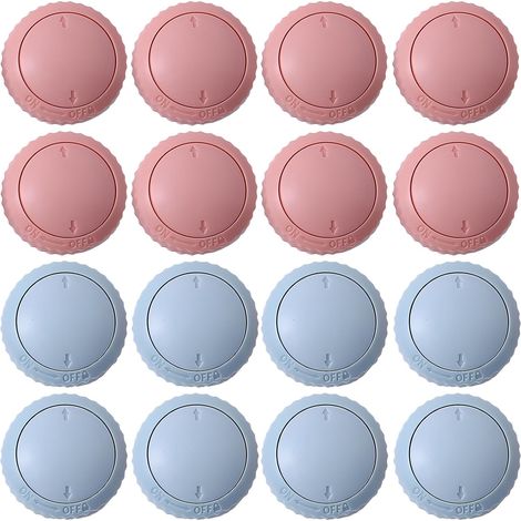 Clips para funda nórdica de 16 piezas, clips antideslizantes para sábanas que evitan que se caigan y las mantienen en su lugar, rosa + azul, 38 x 18 mm / 1,49 x 0,70 pulgadas