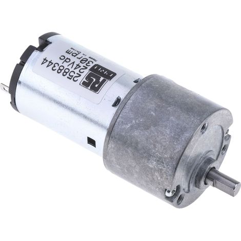 Motoréducteur CC RS PRO, 24 V c.c., 30 tr/min, dia. de l'arbre 5mm ( Prix pour 1 ) (1/2)