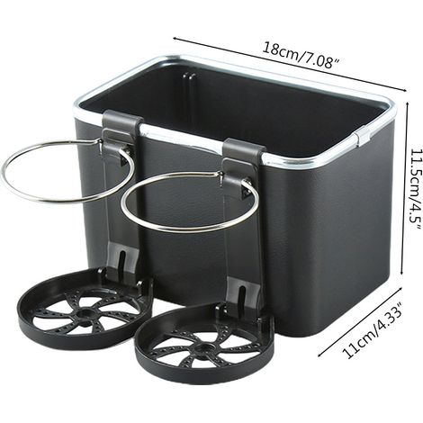 Console centrale de rangement auto avec porte-gobelet, organiseur multifonction pour siège, boîte à mouchoirs, support smartphone et portefeuille, accessoires d'intérieur de voiture (1/5)