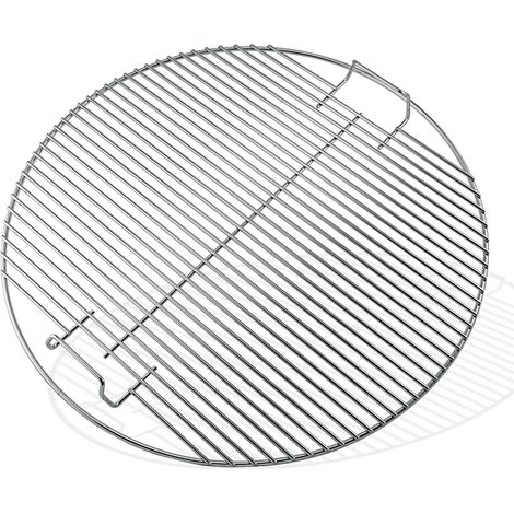 Weber – Grille de barbecue chromée 57 cm – Compatible avec barbecues à charbon – Pour cuisson précise et homogène – Non-articulée (1/3)
