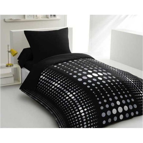 home-linge-passion Steevy Bettbezug schwarz 140x200 cm (1/2)