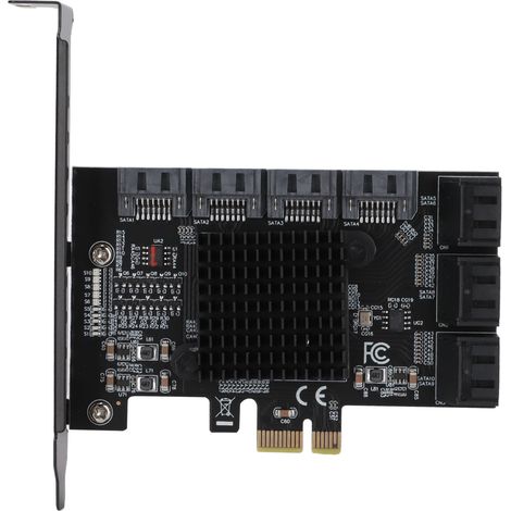 Carte PCI Express SATA ASM1061, mode IDE/AHCI, 7 broches, contrôleur pour Windows XP, carte d'extension (1/5)