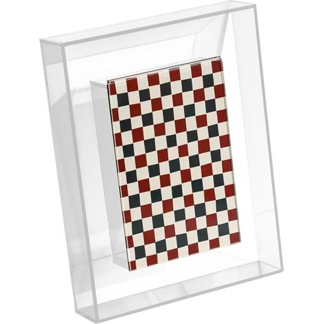 1 Cadre photo, double face, acrylique transparent, 6 pouces, pince incluse, décor mural et table (1/5)
