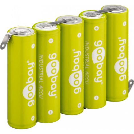 GOOBAY NiMH-Akku-Pack AA, 55582, 6V/2100 mAh, Lötfahnen (1/4)