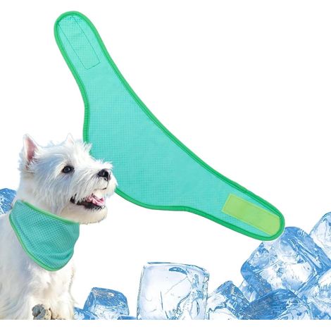 Écharpe rafraîchissante pour chien Bandana de serviette de glace pour chien Colliers rafraîchissants multifonctions pour animal de compagnie pour se reposer, dormir, marcher en été et jouer (1/5)