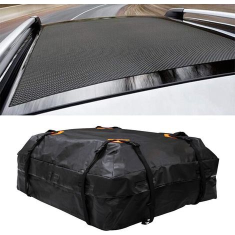 Sac de cargaison imperméable Carteur de toit de voiture Universal Buggage Rangement Cube pour le camping de voyage avec des tapis de tapis antidérapant (1/5)