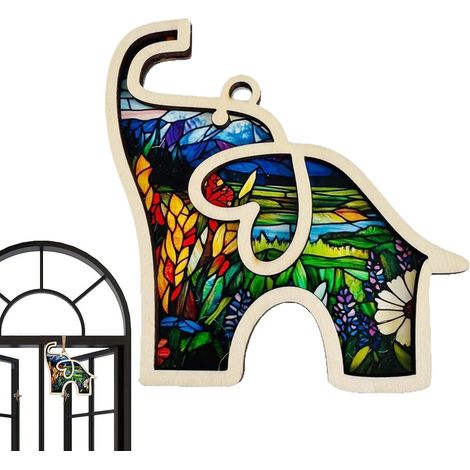 Ornement d'éléphant de l'amitié, Éléphant d'amitié Décoration bondable Ajout de vacances, décoration de liaison spéciale pour sœurs (1/5)