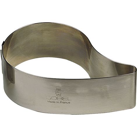 Gobel 868610-Tagliapasta a Forma di lacrima Inox, Acciaio Inossidabile, Argento