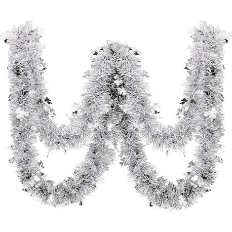 Guirlande De Noël - Ruban Métallique Tinsel 200 cm - Pour Arbre De Noël Porte Escalier Cheminée Salle De Réception - 2 Pièces (1/5)