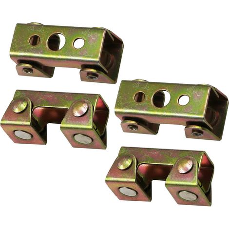 Lot de 4 pinces de soudage en acier inoxydable de type V Outil manuel pour positionnement flexible et résistance (1/5)