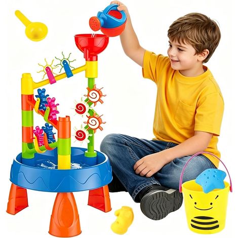 Toy 3 4 5 6 7 8 Kids Games 3 Year Old Water Sand Outdoor Activity Table Beach Toy Kids Gift 3-8 Years Girl Boy (1/5)